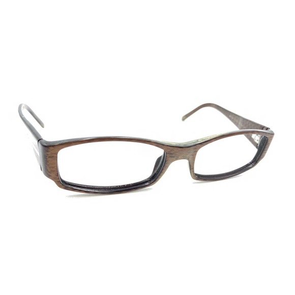 Prada VPR 03H 7BP-1O1 Brown Rectangle Eyeglasses Frames 51-16 135 Italy Designer - Picture 1 of 12